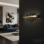 Stratos™ Modern Luxury Crystal Wall Sconce – Smoky K9 Architectural Perimeter Light Void Lighting