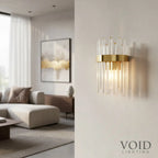 Aurielle™ Crystal Wall Sconce - Gold Void Lighting