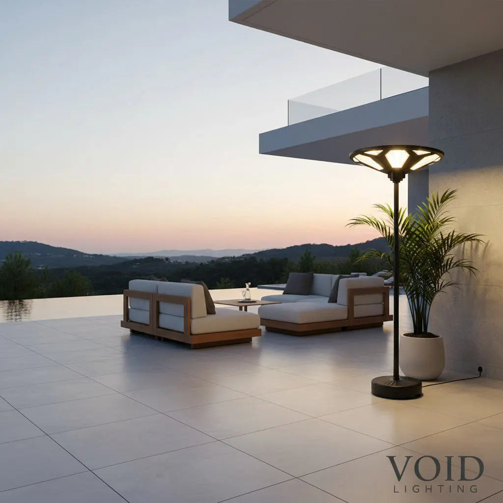 SolarForce™ Industrial Solar Flood Light - High-Output Motion Sensor Security Lighting - VOID Lighting™ Luminescense