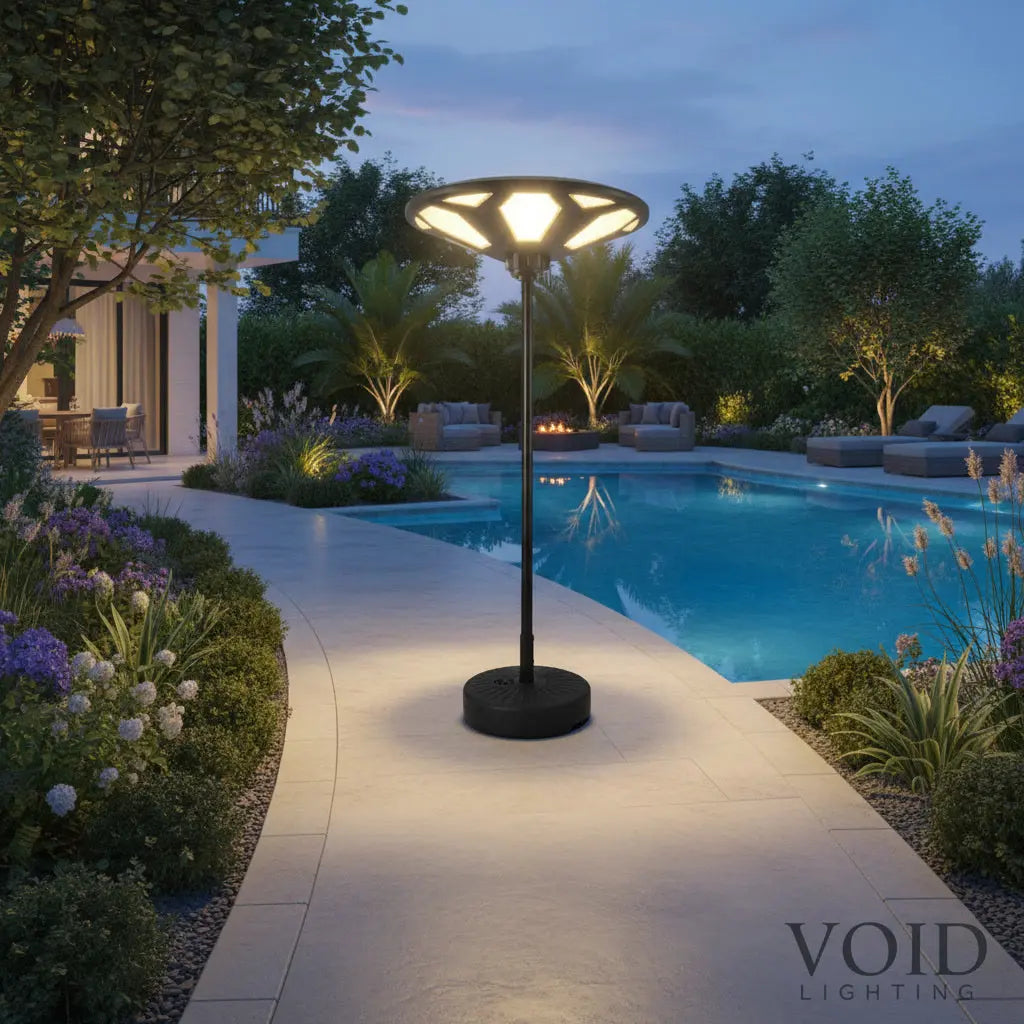 SolarForce™ Industrial Solar Flood Light - High-Output Motion Sensor Security Lighting - VOID Lighting™ Luminescense