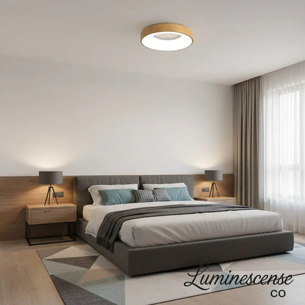 HaloLine™ Ultra-Slim LED Flush Mount Ceiling Light – Modern Round Aluminum Fixture Luminescense