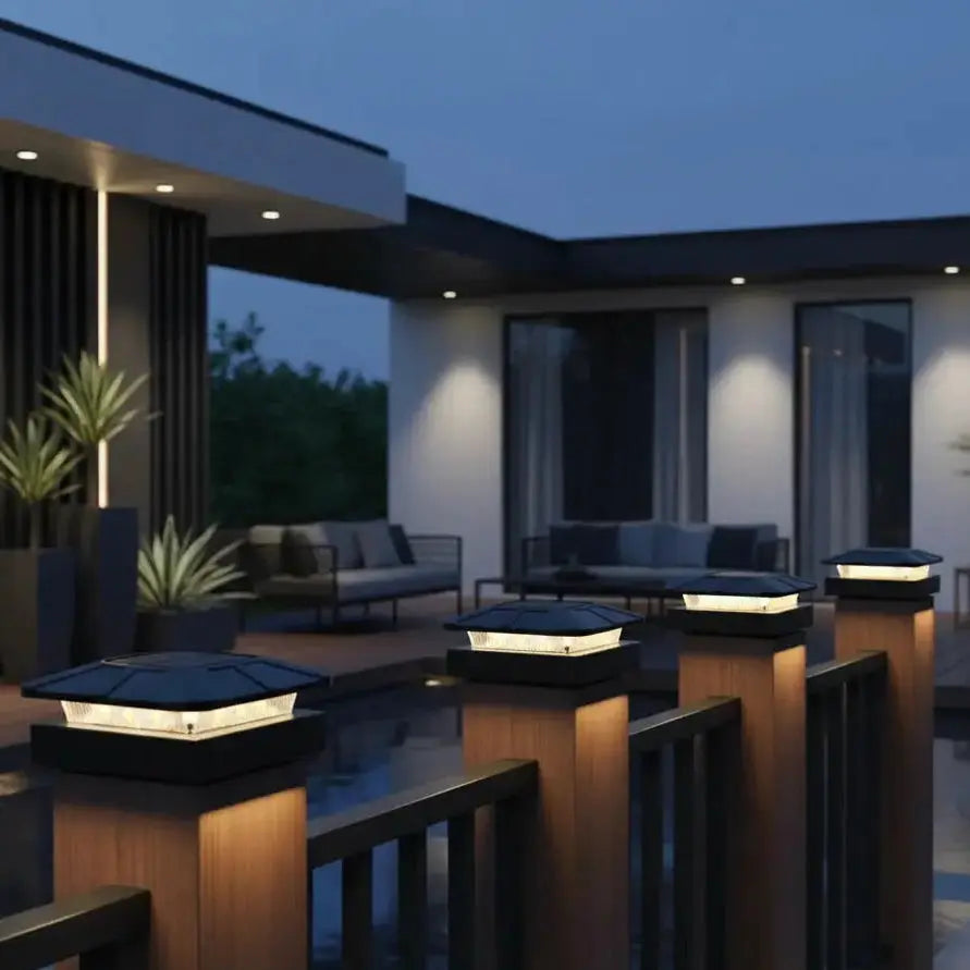 Solar Fence Post Cap Light – IP65 Waterproof LED Solar Post Light Luminescense