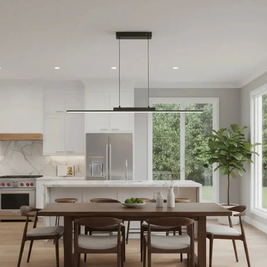 Lineon™ Ultra-Slim Linear LED Pendant Light – Minimalist Long Chandelier Luminescense
