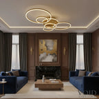 Modern Minimalist Semi-Flush Ceiling Light - Luxury LED Ceiling Light - AeroGlow™ Luminescense