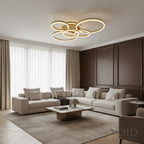Modern Minimalist Semi-Flush Ceiling Light - Luxury LED Ceiling Light - AeroGlow™ Luminescense