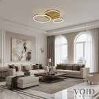 Modern Minimalist Semi-Flush Ceiling Light - Luxury LED Ceiling Light - AeroGlow™ Luminescense