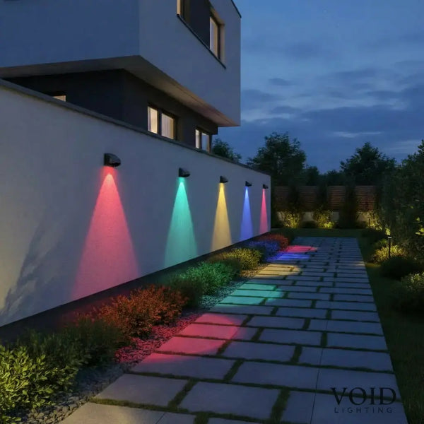 LumaFence™ Solar LED Fence Lights (4-Pack / 6-Pack) – Outdoor RGB Wall & Garden Accent Lighting Luminescense