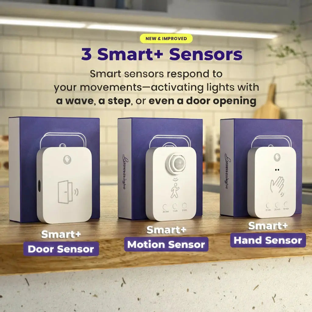 VoidSensor™ Pro Smart LED Motion Light - Rechargeable Ultra-Slim Cabinet &amp; Closet Accent - VOID Lighting™ Luminescense