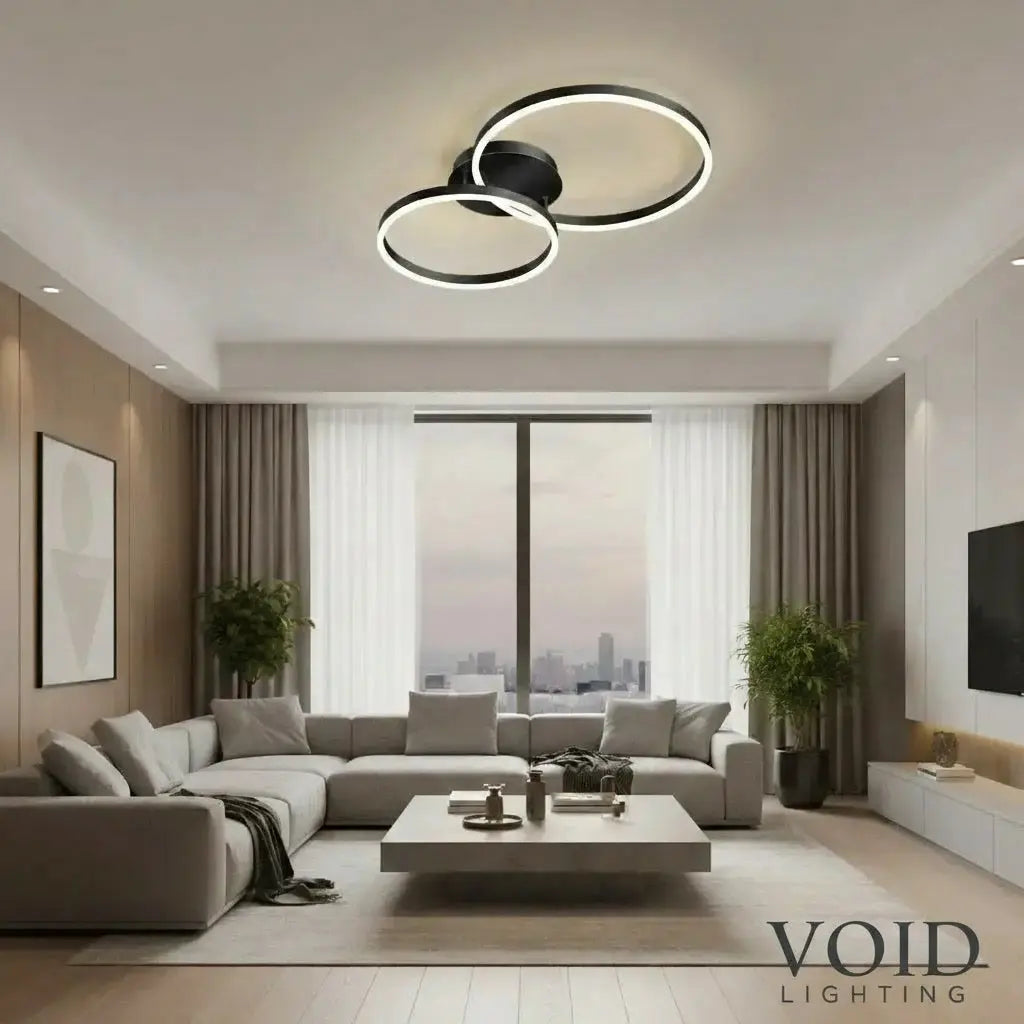Modern Minimalist Ceiling Light - Luxury LED Semi-Flush Mount - AeroGlow™ Luminescense