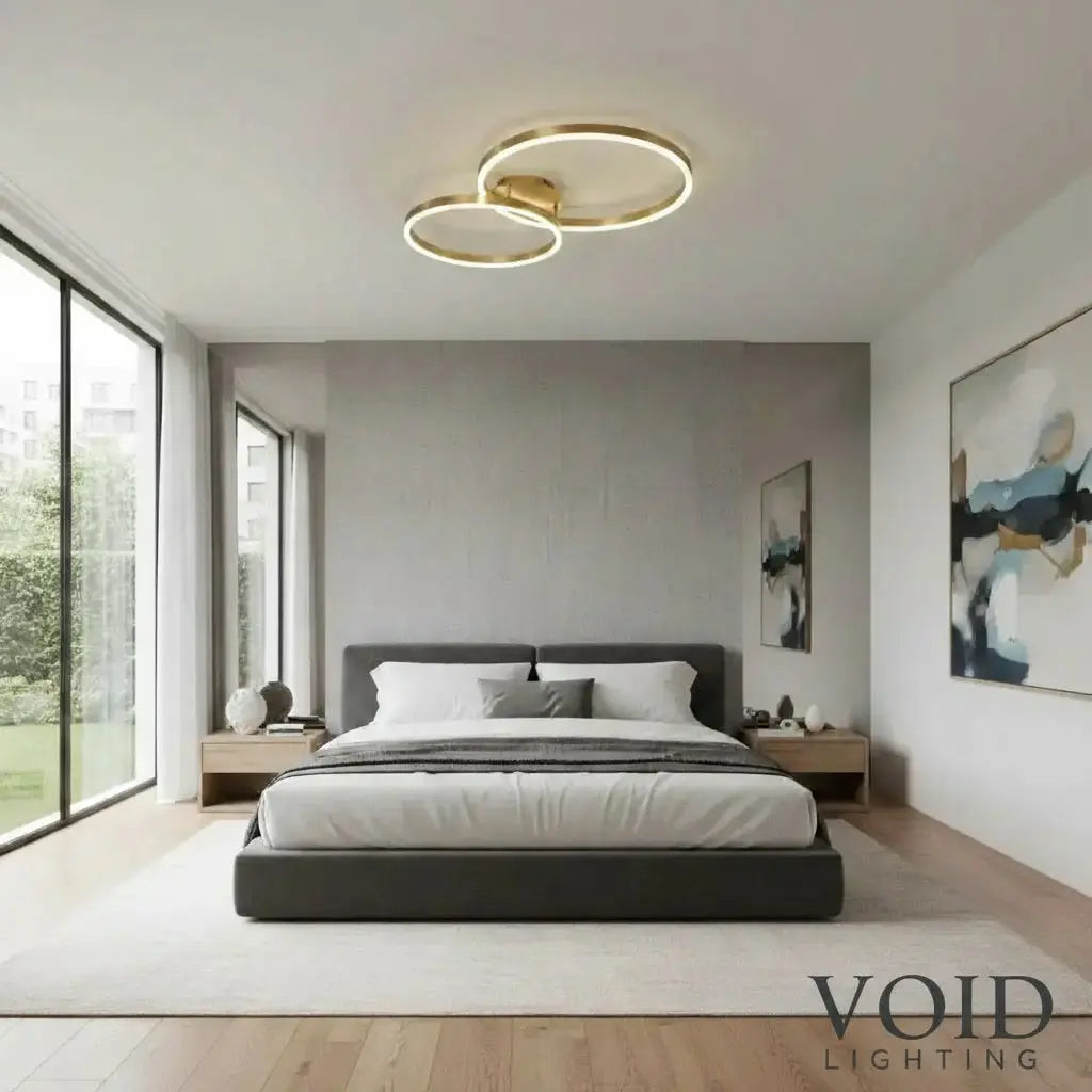 Modern Minimalist Ceiling Light - Luxury LED Semi-Flush Mount - AeroGlow™ Luminescense