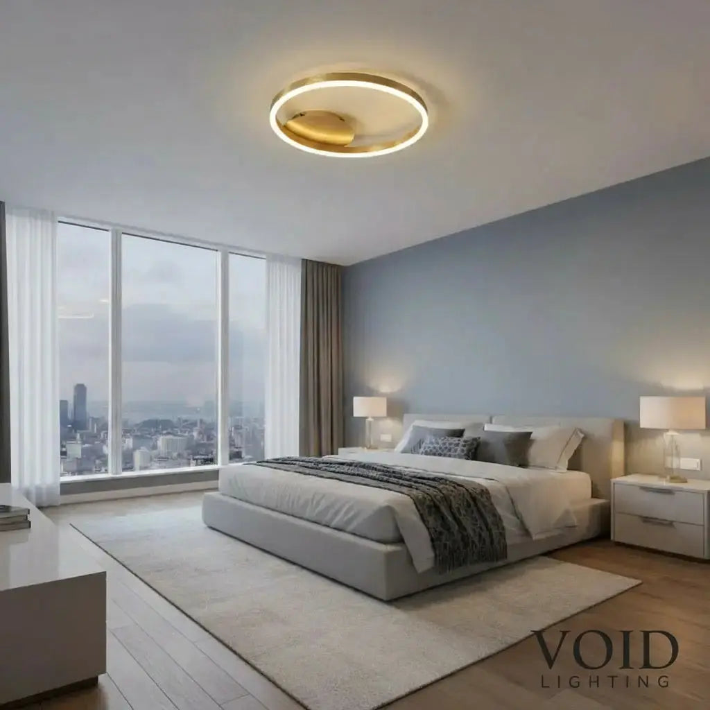 Modern Minimalist Ceiling Light - Luxury LED Semi-Flush Mount - AeroGlow™ Luminescense