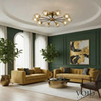 Modern Glass Orb Chandelier - Luxury Nordic LED Pendant - Orbitalis™ Luminescense