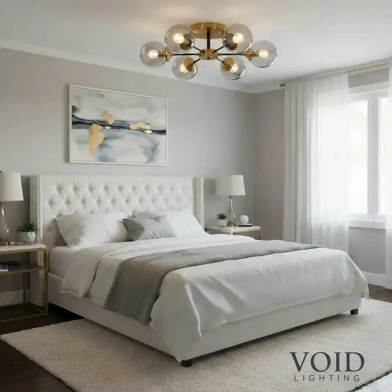 Modern Glass Orb Chandelier - Luxury Nordic LED Pendant - Orbitalis™ Luminescense