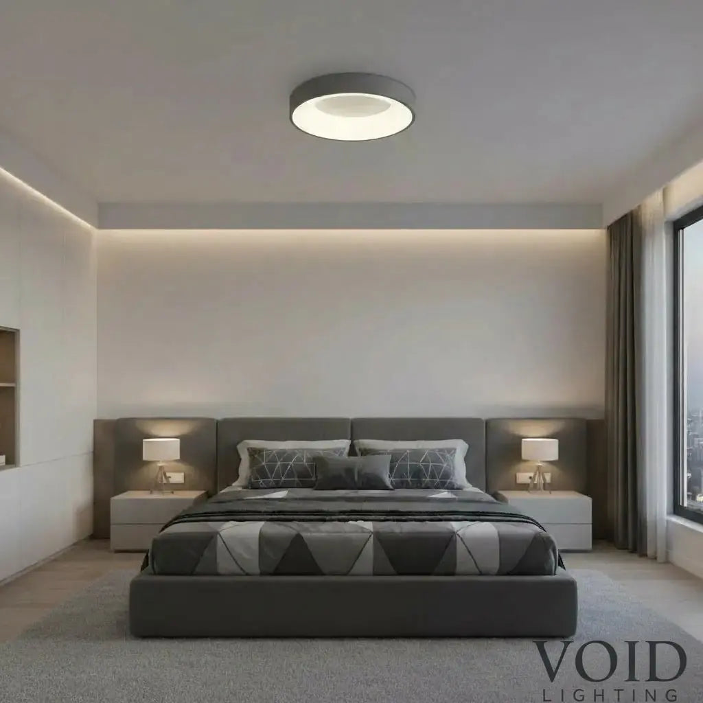 Modern Smart LED Ceiling Light - Minimalist Nordic Flush Mount - NordiCore™ Luminescense