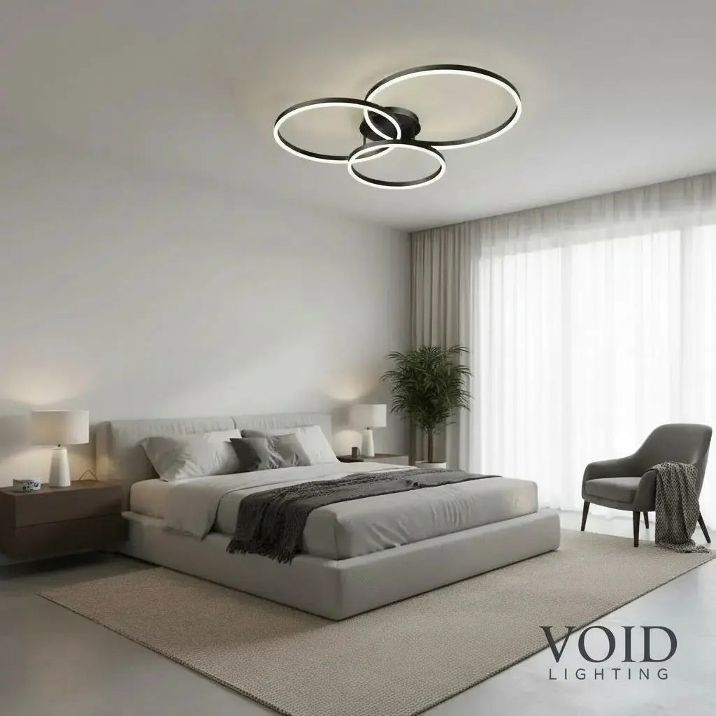 Modern Minimalist Ceiling Light - Luxury LED Semi-Flush Mount - AeroGlow™ Luminescense