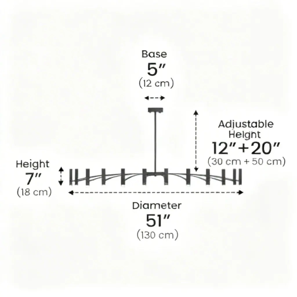 Strandor™ Modern LED Chandelier – Adjustable Multi-Arm Ceiling Light Luminescense
