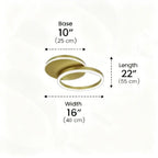 Modern Minimalist Semi-Flush Ceiling Light - Luxury LED Ceiling Light - AeroGlow™ Luminescense