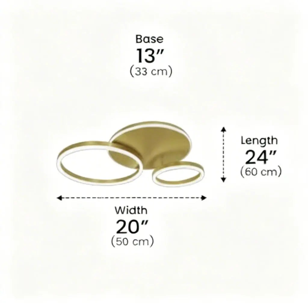 Modern Minimalist Semi-Flush Ceiling Light - Luxury LED Ceiling Light - AeroGlow™ Luminescense