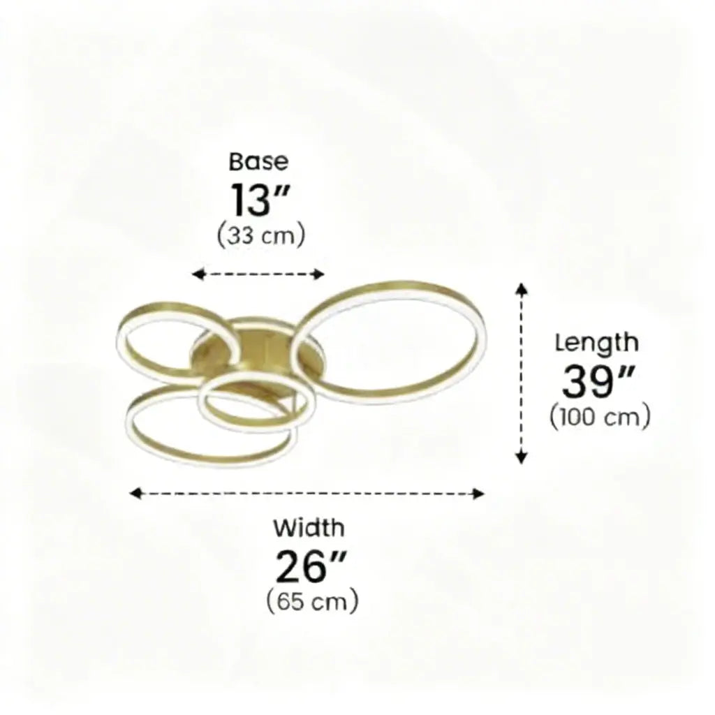 Modern Minimalist Semi-Flush Ceiling Light - Luxury LED Ceiling Light - AeroGlow™ Luminescense