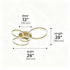 Modern Minimalist Semi-Flush Ceiling Light - Luxury LED Ceiling Light - AeroGlow™ Luminescense