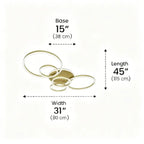 Modern Minimalist Semi-Flush Ceiling Light - Luxury LED Ceiling Light - AeroGlow™ Luminescense