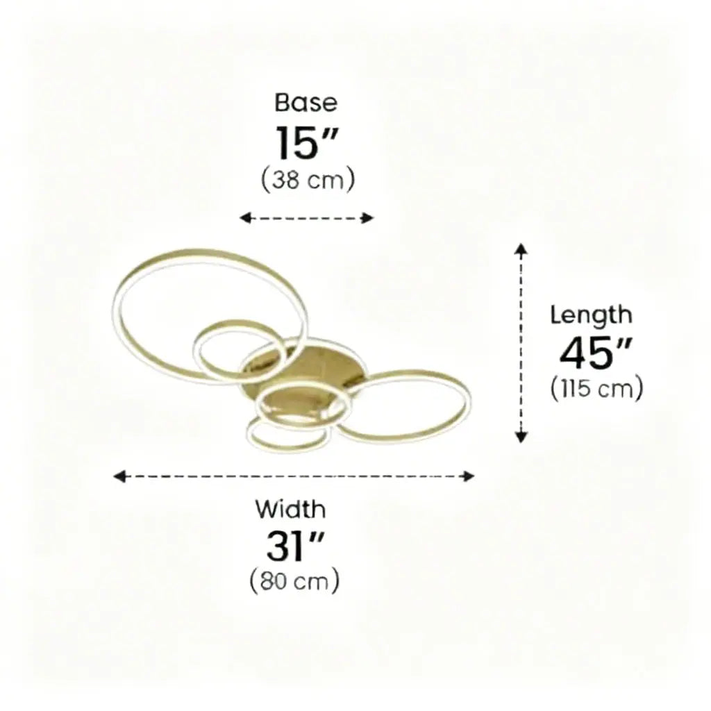 Modern Minimalist Semi-Flush Ceiling Light - Luxury LED Ceiling Light - AeroGlow™ Luminescense