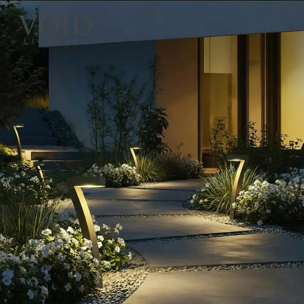 Modern Outdoor Pathway Lights - Weatherproof Solar Ground Asset - LumiPath™ Luminescense