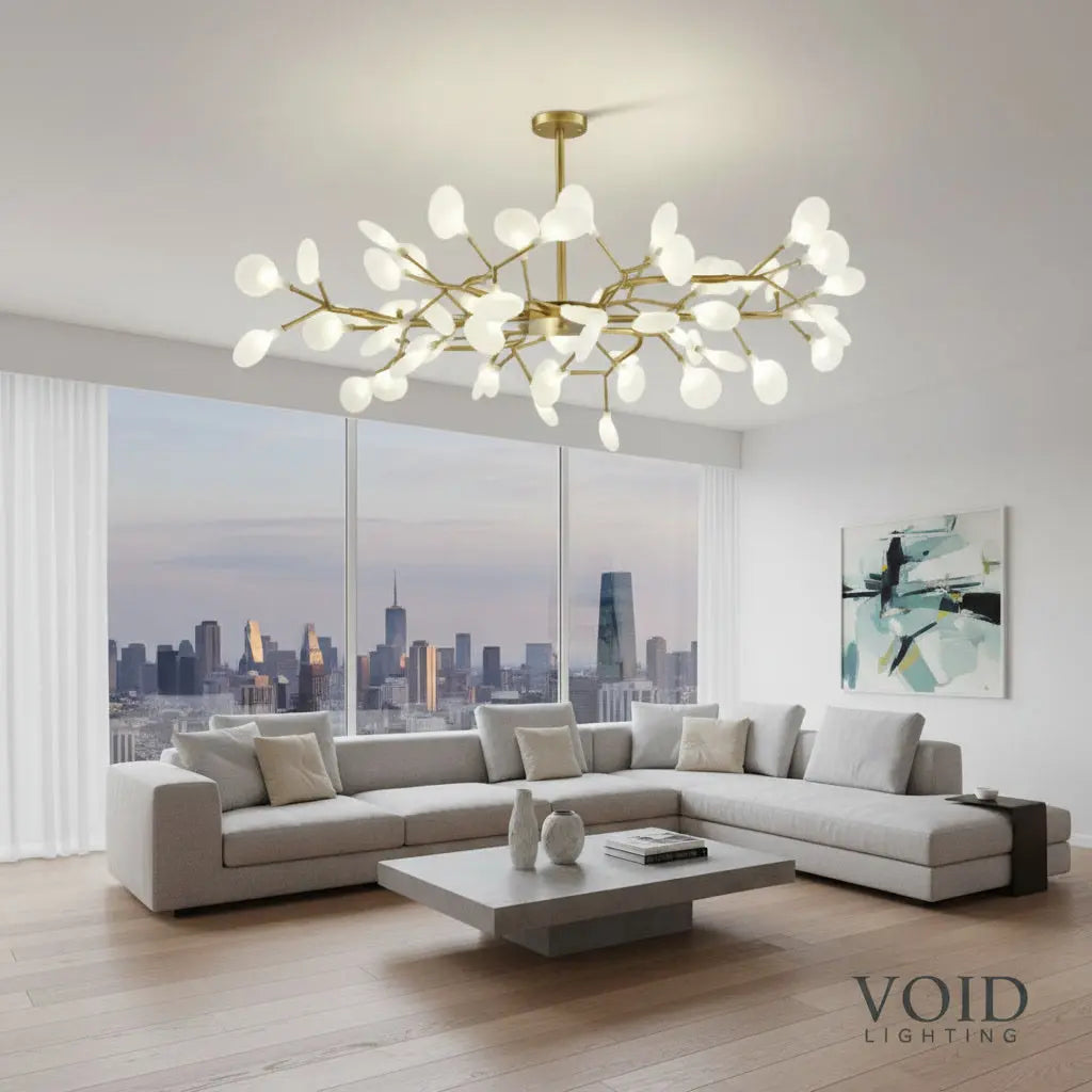 Modern Crystal Branch Chandelier - Luxury Nordic LED Ceiling Light - LumiBranch™ Luminescense