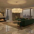 VoidSpectra™ Modern Luxury Crystal Chandelier - LED Ring Pendant Light - VOID Lighting™ Luminescense