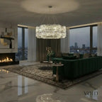 VoidSpectra™ Modern Luxury Crystal Chandelier - LED Ring Pendant Light - VOID Lighting™ Luminescense