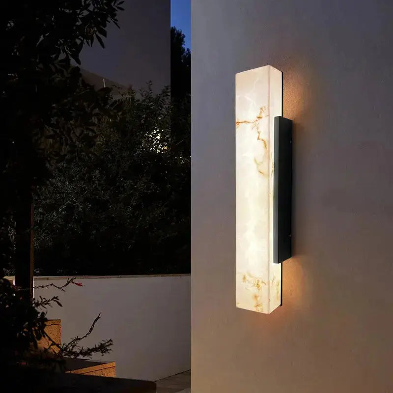 MarbellaLux™ Modern Marble LED Wall Sconce – Luxury Minimalist Vertical Accent Light Luminescense