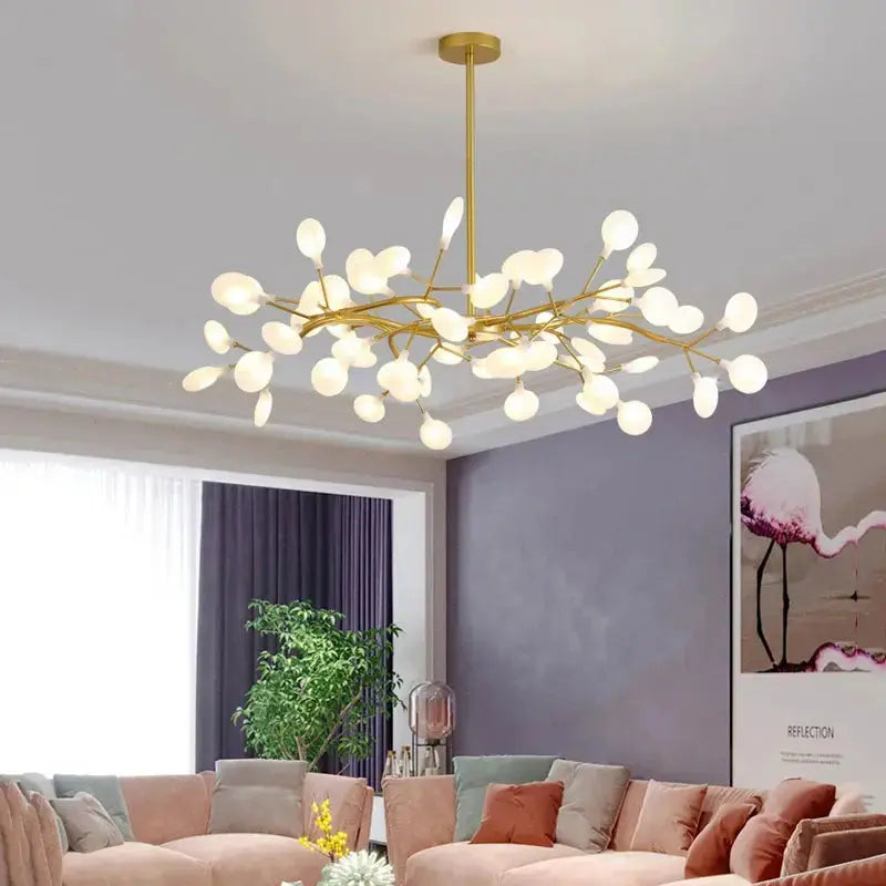 LumiBranch™ Modern Crystal Branch Chandelier – Nordic Artistic LED Ceiling Light Luminescense