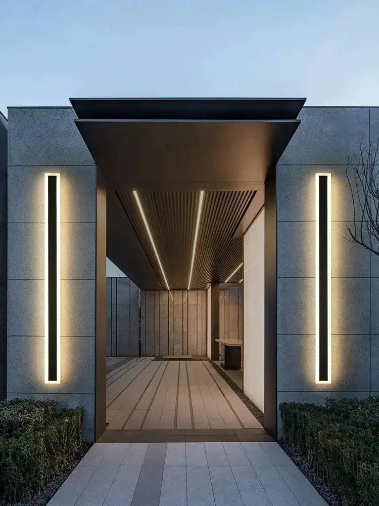 ForgeGlow™ Modern Outdoor LED Wall Light – IP65 Waterproof Linear Exterior Sconce Luminescense
