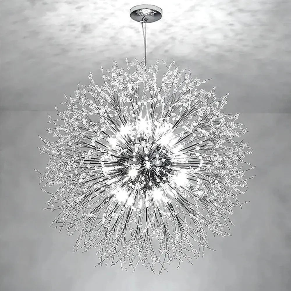 Stellara™ Firework Crystal Chandelier – Modern Luxury LED Pendant Light Luminescense