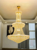 LumiCascade™ Grand Crystal Chandelier — Luxury Multi-Tier LED Statement Fixture Luminescense