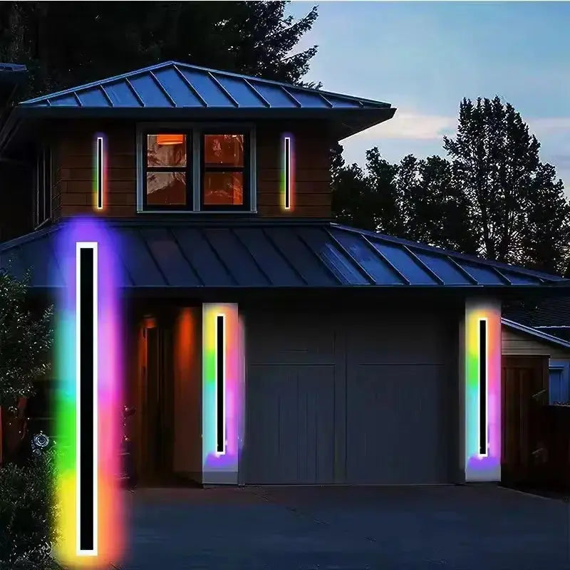 The Chroma Line™ Smart RGB Linear Wall Sconce | Waterproof IP65 Modern LED Bar | App-Controlled Mood Light Luminescense