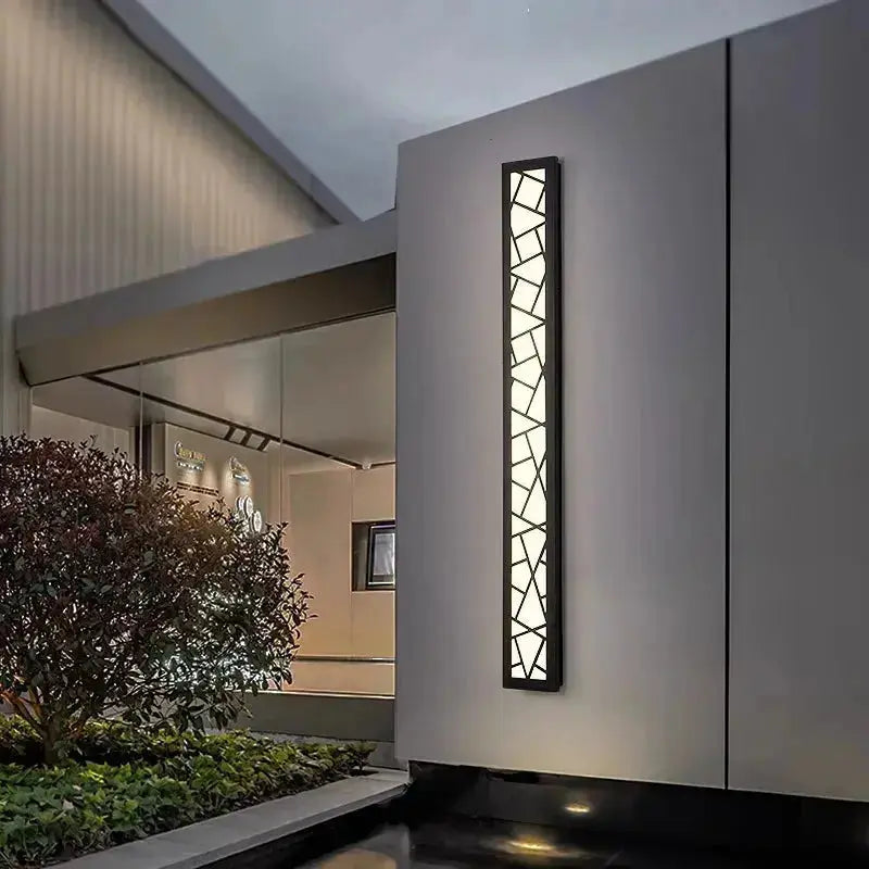 Auralux™ Linear Wall Outdoor Wall Light  – P65 Waterproof Glass Sconce Luminescense