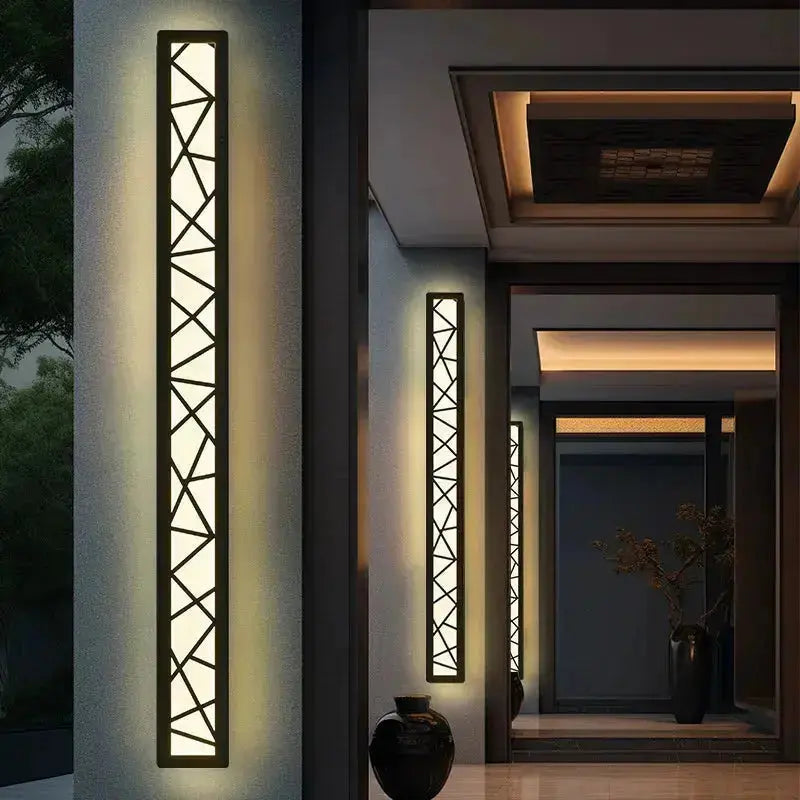 Auralux™ Linear Wall Outdoor Wall Light  – P65 Waterproof Glass Sconce Luminescense