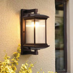 FortisLux™ Architectural Outdoor Wall Light – Waterproof Aluminum & Glass E27 Wall Sconce Luminescense