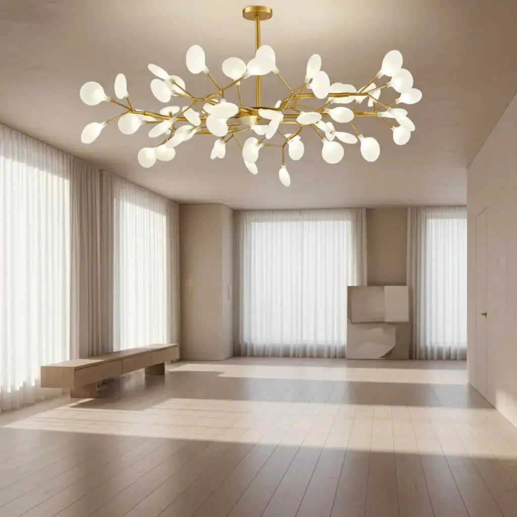 LumiBranch™ Modern Crystal Branch Chandelier – Nordic Artistic LED Ceiling Light Luminescense