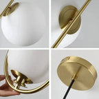 Elara™ Modern Glass Globe Adjustable Pendant Light – Minimalist Art Deco Ceiling Fixture Luminescense