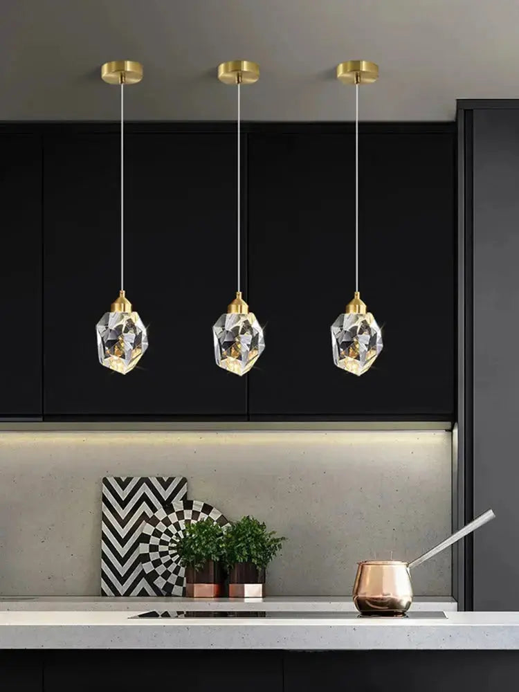 Virello™ Crystal Drop Pendant Light - K-Crystal Linear Chandelier Luminescense