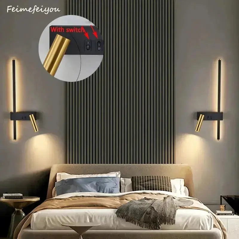 LumiStrata™ Modern Vertical LED Wall Light – Minimalist Accent Light Fixture Luminescense
