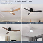 Aeris™ Modern LED Ceiling Fan with Remote Control – 3-Blade Silent Ceiling Fan Ligh Luminescense