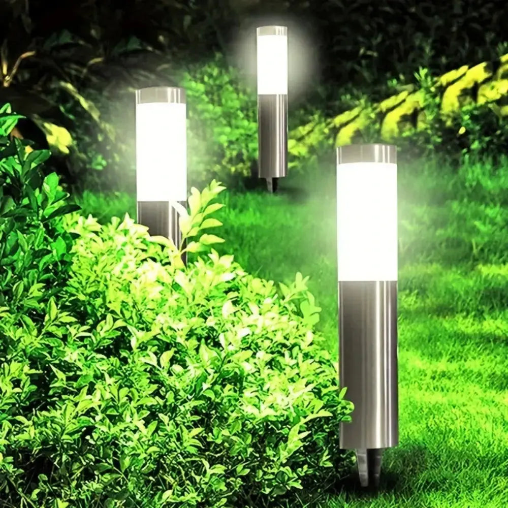 SolarPath™ Stainless Steel Outdoor Path Lights – Modern IP65 Garden & Walkway Lighting (Small & Large) Luminescense