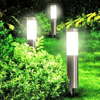 SolarPath™ Stainless Steel Outdoor Path Lights – Modern IP65 Garden & Walkway Lighting (Small & Large) Luminescense