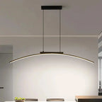 ArcLinea™ Curved Linear LED Pendant Light – Modern Pendant Chandelier Luminescense