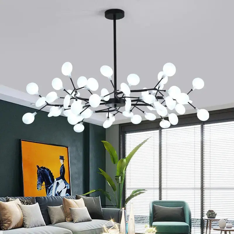 LumiBranch™ Modern Crystal Branch Chandelier – Nordic Artistic LED Ceiling Light Luminescense