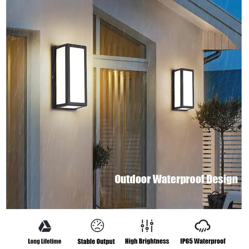 Vantor™ Modern Outdoor Waterproof LED Wall Scone Light with Radar Motion Sensor Luminescense