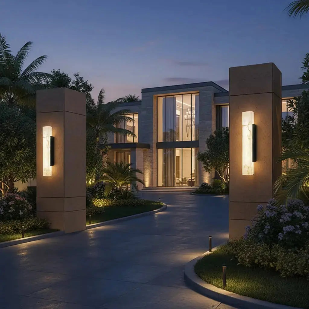 MarbellaLux™ Modern Marble LED Wall Sconce – Luxury Minimalist Vertical Accent Light Luminescense